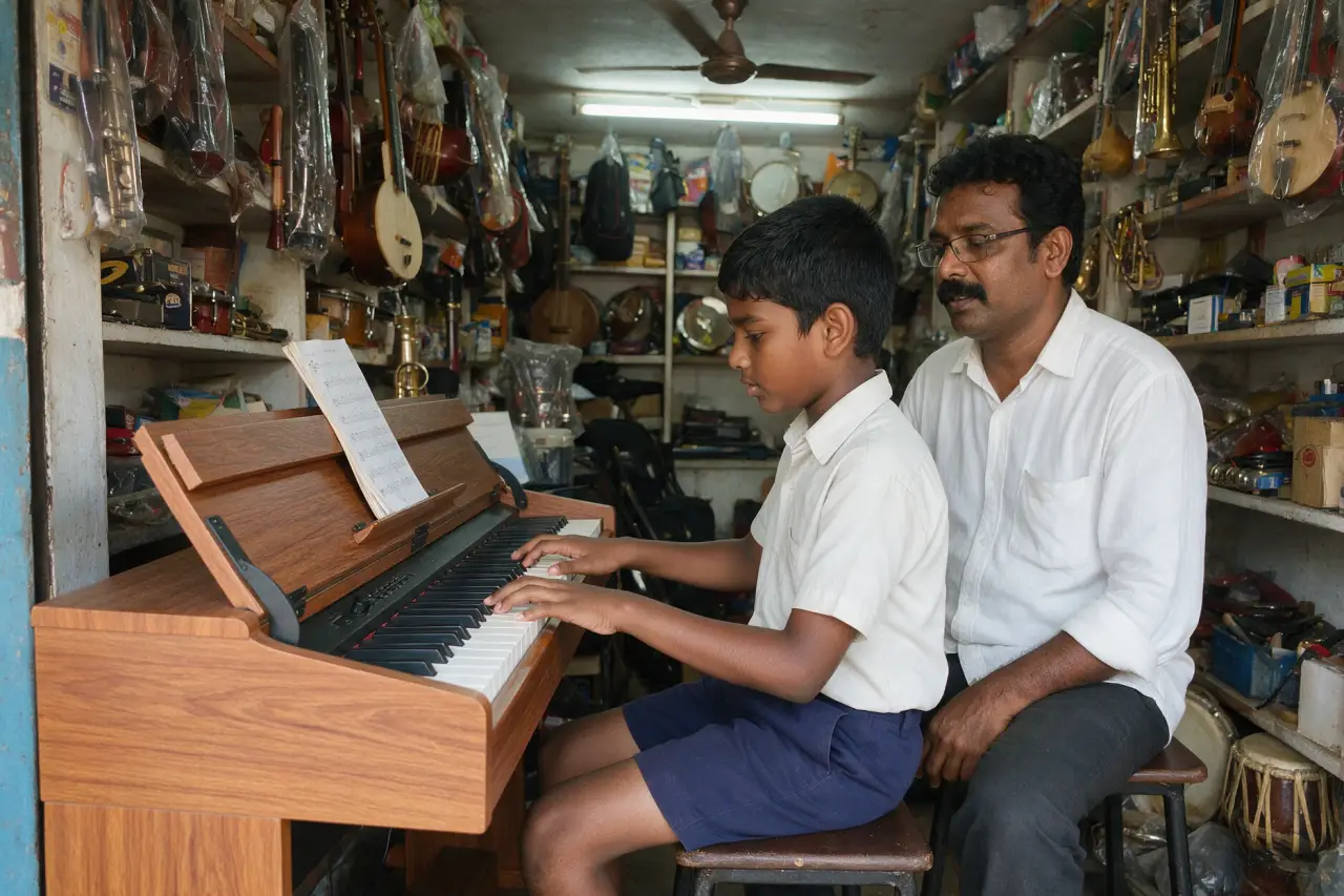 Weighted digital piano for practice