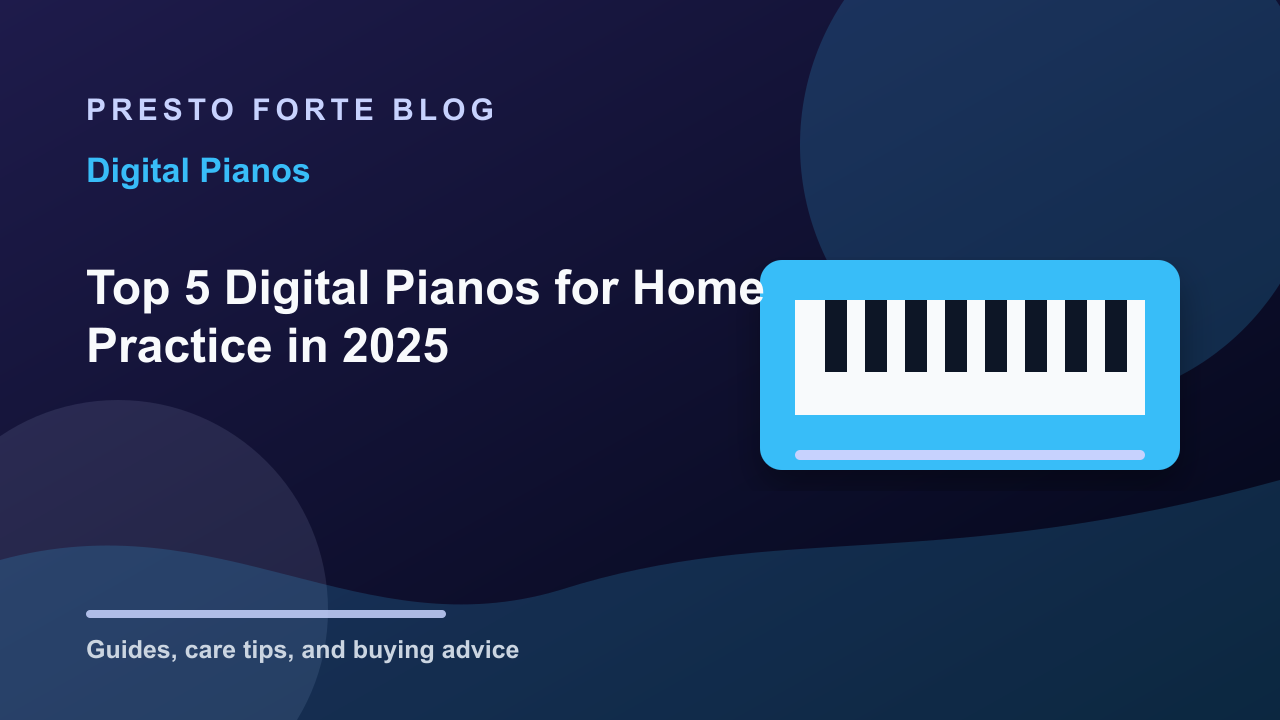 Top 5 Digital Pianos for Home Practice in 2025