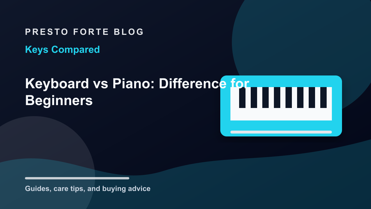 Keyboard vs Piano: What's the Difference for Beginners?