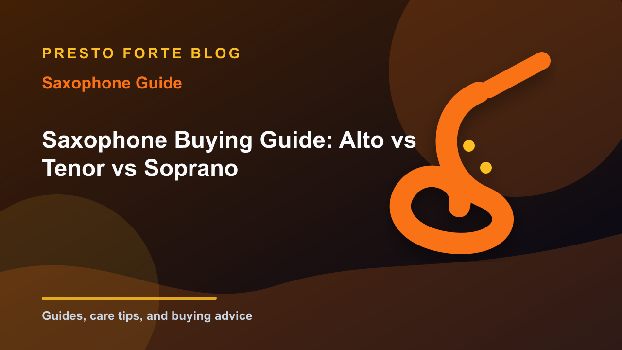 Saxophone Buying Guide: Alto vs Tenor vs Soprano