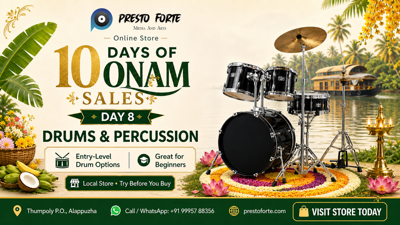 10 Days of Onam Sales – Day 8: Drums & Percussion