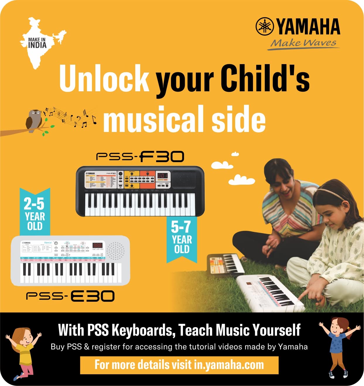 Yamaha PSS-E30 Mini Keyboard For Kids