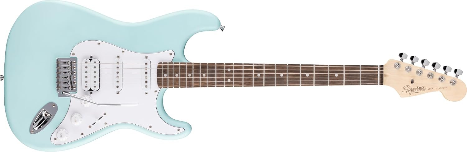 Squier by Fender Debut Strat HSS Electric Guitar - Daphne Blue