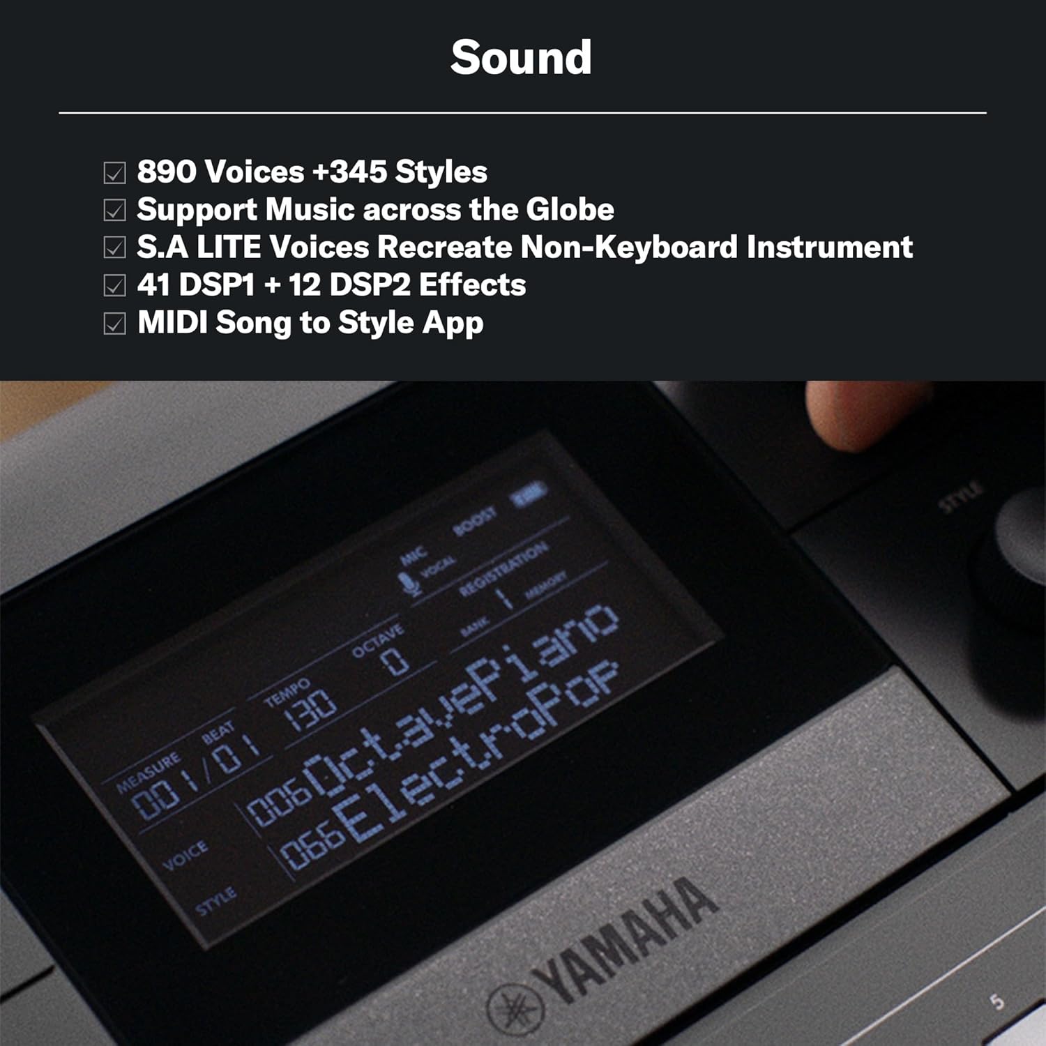 Yamaha PSR-E583 Portable Keyboard 61 Keys