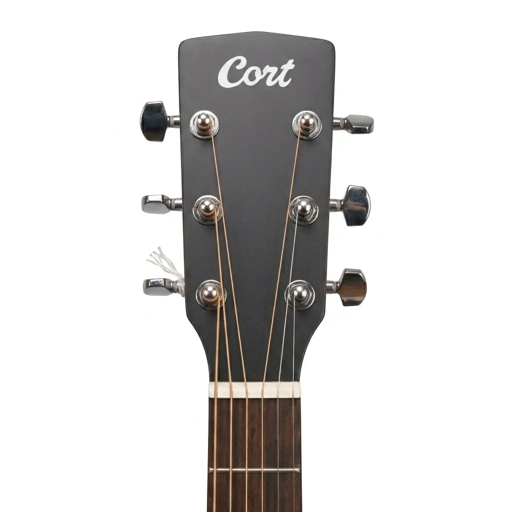 Cort AD300 OP Acoustic Guitar – Spruce Top, Mahogany Back & Sides, Merbau Fingerboard, Dovetail Neck Joint & Scooped Bridge for Superior Playability