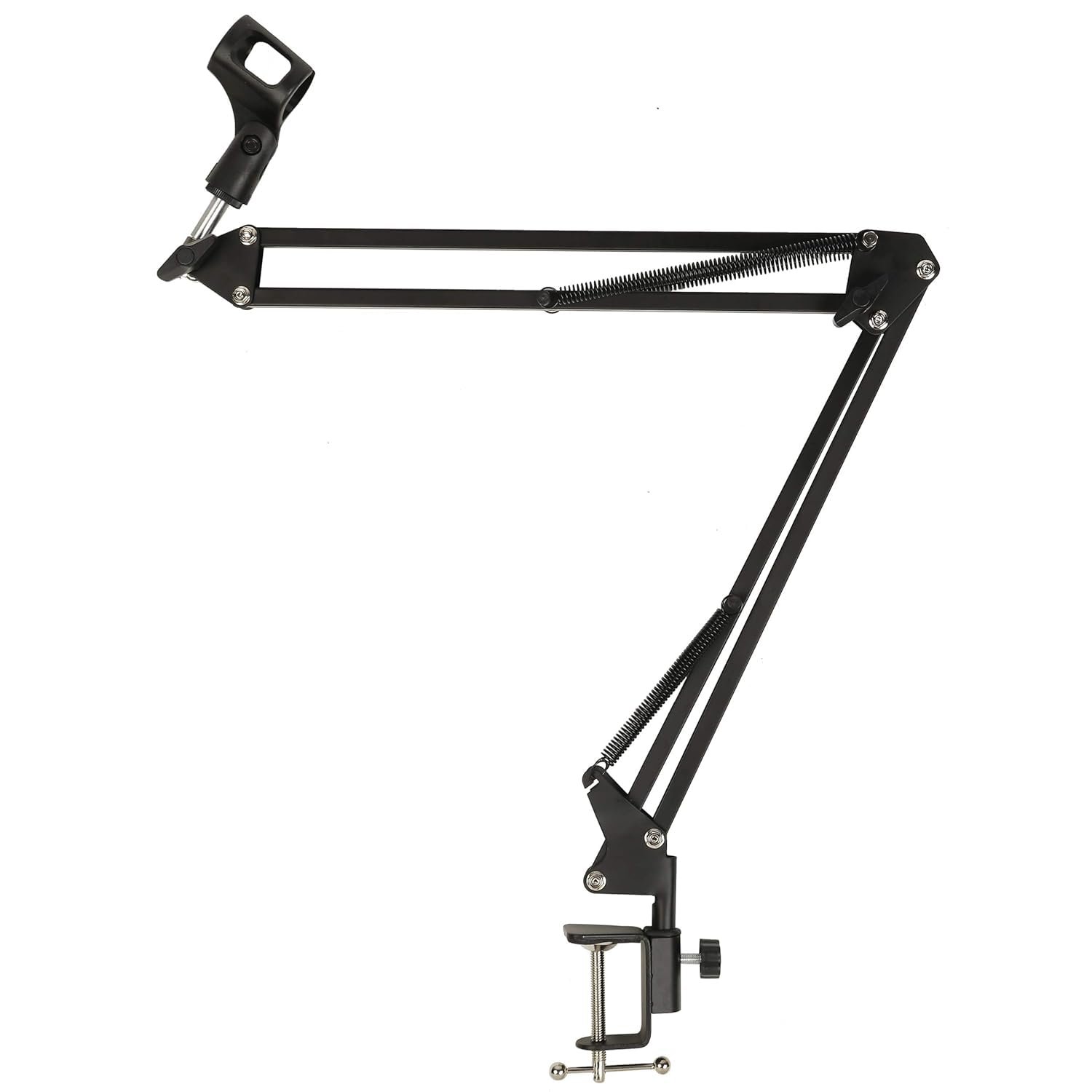 Adjustable Microphone Boom Arm Stand Ostar | Steel Scissor Suspension Arm with Desk Clamp & Mic Clip | Ideal for Podcasting, Streaming, Studio..