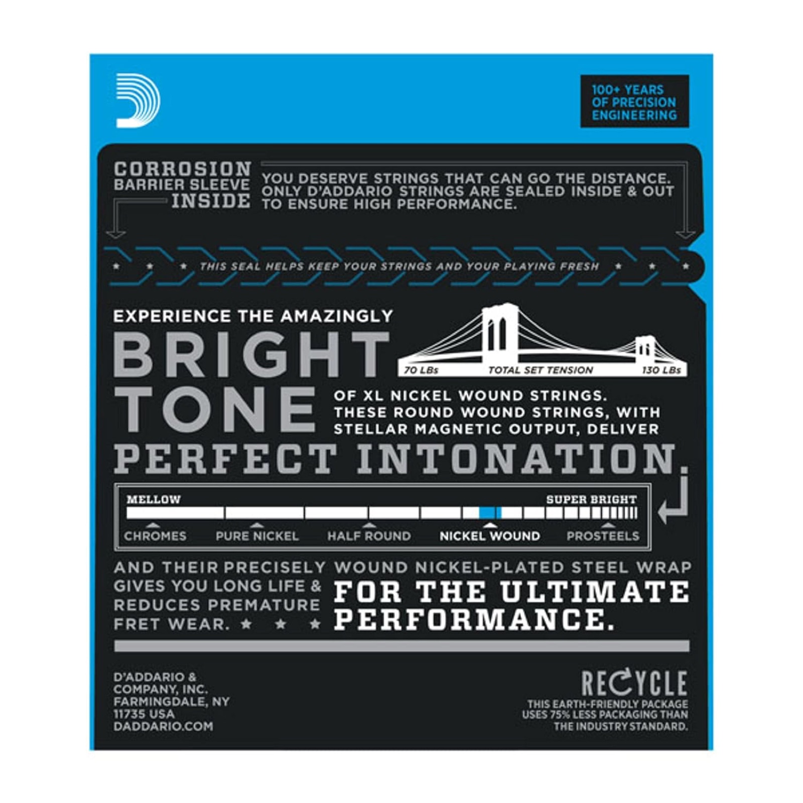 D'Addario EXL130 Nickel Wound 8-38 Extra Super Light Electric Guitar Strings