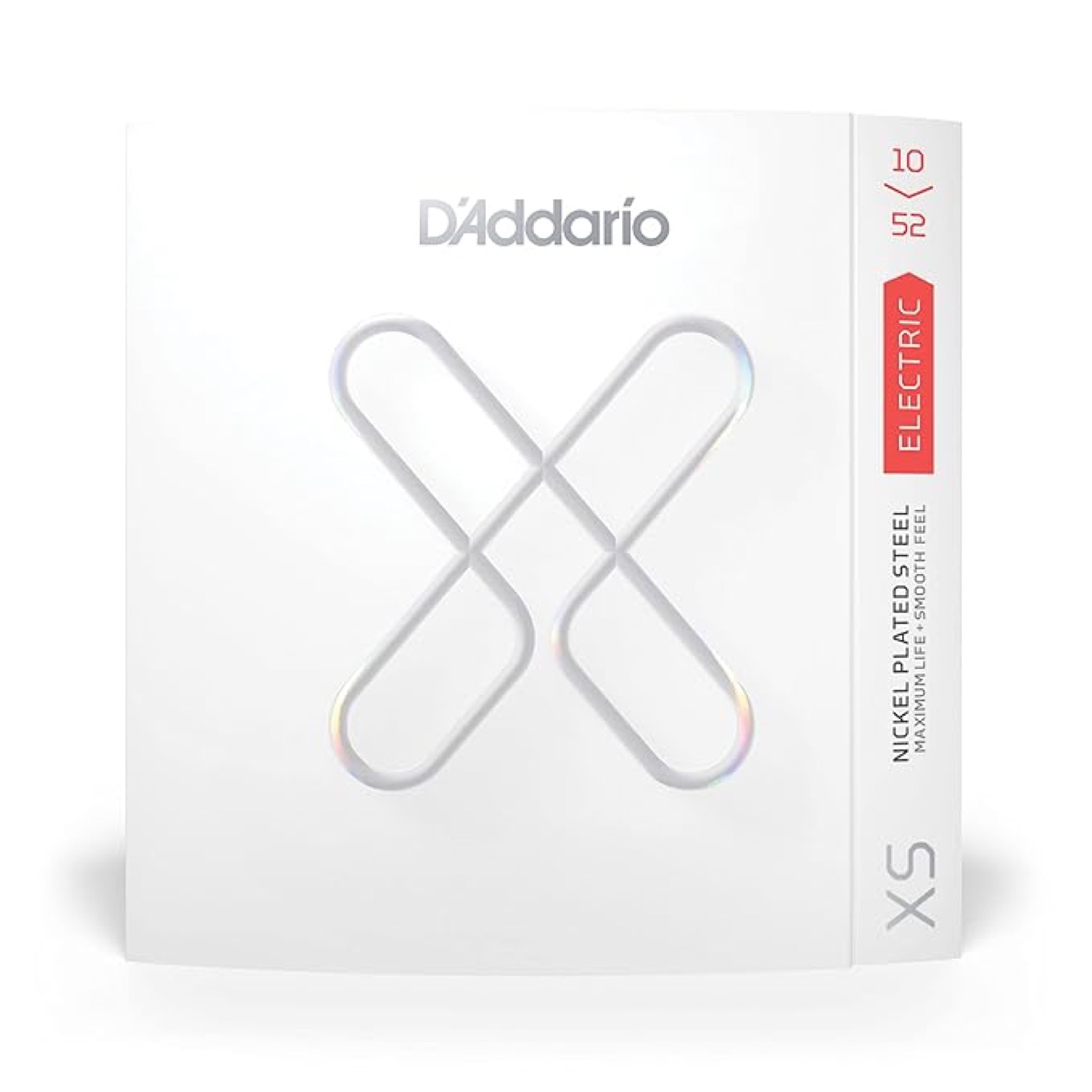 D'Addario Guitar Strings XS Coated Electric Guitar Strings XSE1052 - Light Top/Heavy Bottom, 10-52