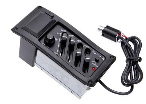 Andoer EQ-7545R Piezo Pickup Acoustic Guitar Preamp Amplifier