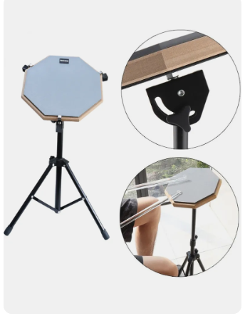 TECHNO 8" inch Practice Pad Stand with Pad