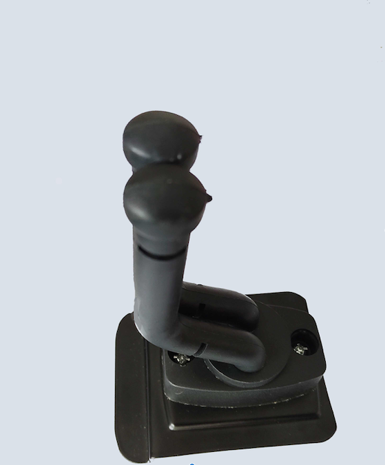 Guitar Wall Hanger Stand Ostar | Guitar Wall Mount with Square Plastic Base & Steel Arms with Protective Sleeves – 1 Pack, Black