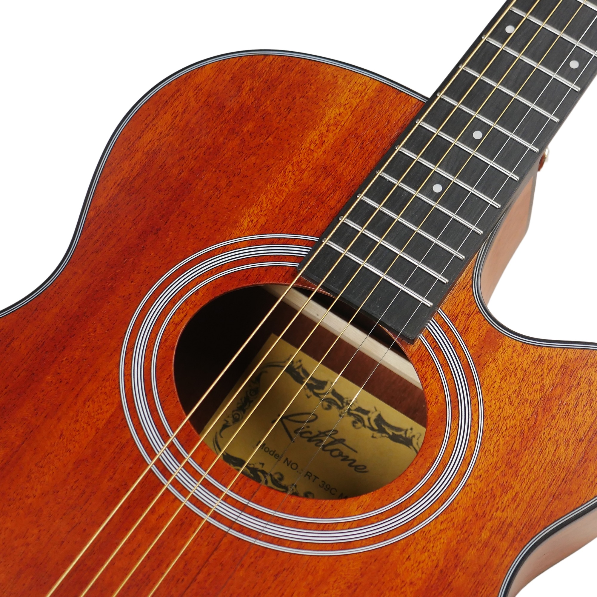 Richtone RT39C Slim All Mahogany Cutaway Guitar with Fishman EQ
